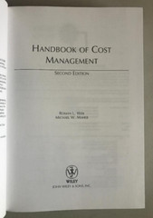 HANDBOOK OF COST MANAGEMENT ~ ROMAN WEIL & MICHAEL MAHER ~ 2005 ~ SECOND EDITION