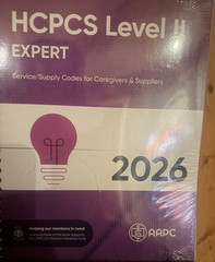 AAPC HCPCS Level II Expert 2026 Spiral Bound Textbook Service/Supply Codes