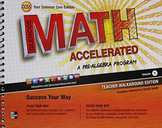 Glencoe Math Accelerated, – Spiral-bound, by Rhonda J. Molix-Bailey – Very Good