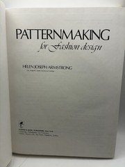 Patternmaking for Fashion Design by Armstrong 1987 First Edition First Printing