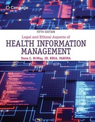 Legal and Ethical Aspects of Health Information Management (MindTap Course L…