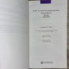 Prescriber’s Guide: Stahl’s Essential Psychopharmacology 7th Ed 978-1108926010