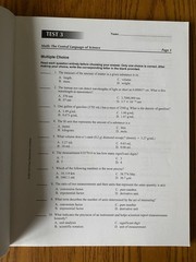 Bob Jones University BJU Chemistry Set with Tests and Test Answer Key