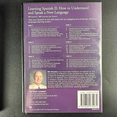 Set Of 2 The Great Courses Learning Spanish I And II DVD Sets Bill Worden 60 Les