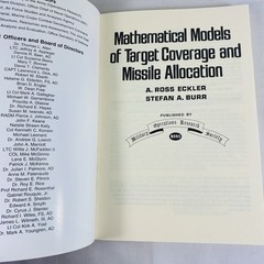 Mathematical Models Of Target Coverage And Missile Allocation Military-Math 2001