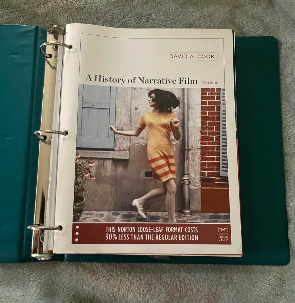 Looseleaf A History of Narrative Film Paperback David A. Cook