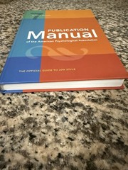 Publication Manual of the American Psychological Association (HARDCOVER)