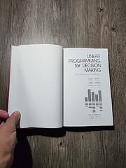 Linear Programming For Decision Making David R.Anderson/others Hardcover 1974