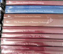 THE GREAT COURSES DVD LOT WITH BOOKS- LARGE GROUPING OF FACTORY SEALED SETS