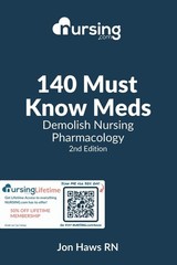 140 Must Know Meds: Demolish Nursing Pharmacology (Nursing Clinical Essentia…