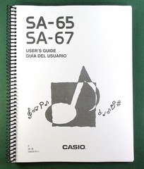 Casio PX-S5000 Instruction Manual: 72 Pages Coil Bound & Protective Covers!