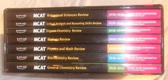 MCAT COMPLETE 7 BOOK SUBJECT REVIEW 2018-2019 BOX SET IN VERY GOOD CONDITION