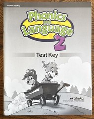 Abeka Phonics & Language 2 Teacher Test Key Current Edition