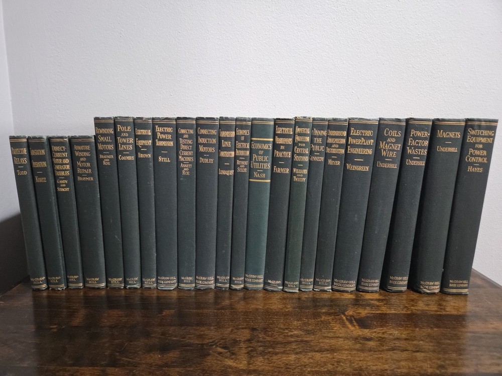 Vintage 1920’s Electrical Series Lot Of 25 McGraw Hill Books
