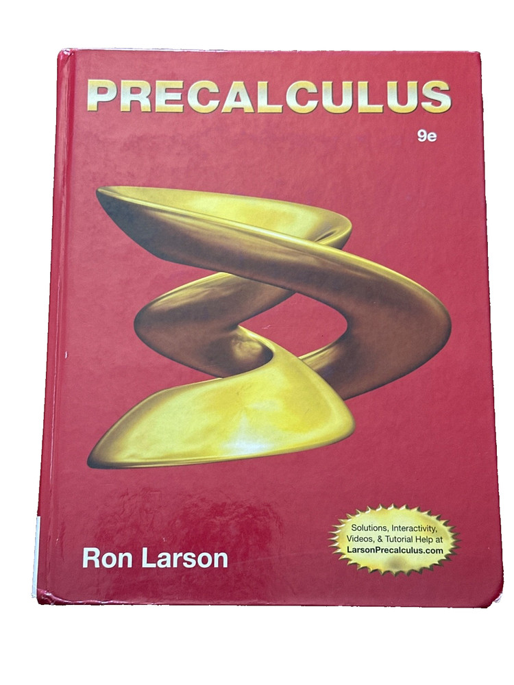 Precalculus by Ron Larson (2013, Hardcover),9th Edition