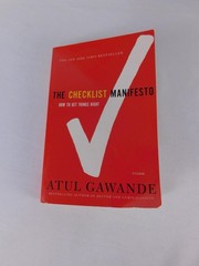 The Checklist Manifesto Atul Gawande Picador Red Paperback English USA
