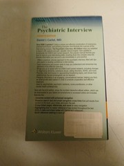 The Psychiatric Interview – Paperback, by Carlat Daniel – Good