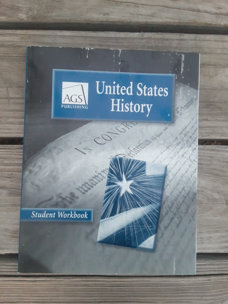 UNITED STATES HISTORY STUDENT WORKBOOK By Ags Secondary *Excellent Condition*