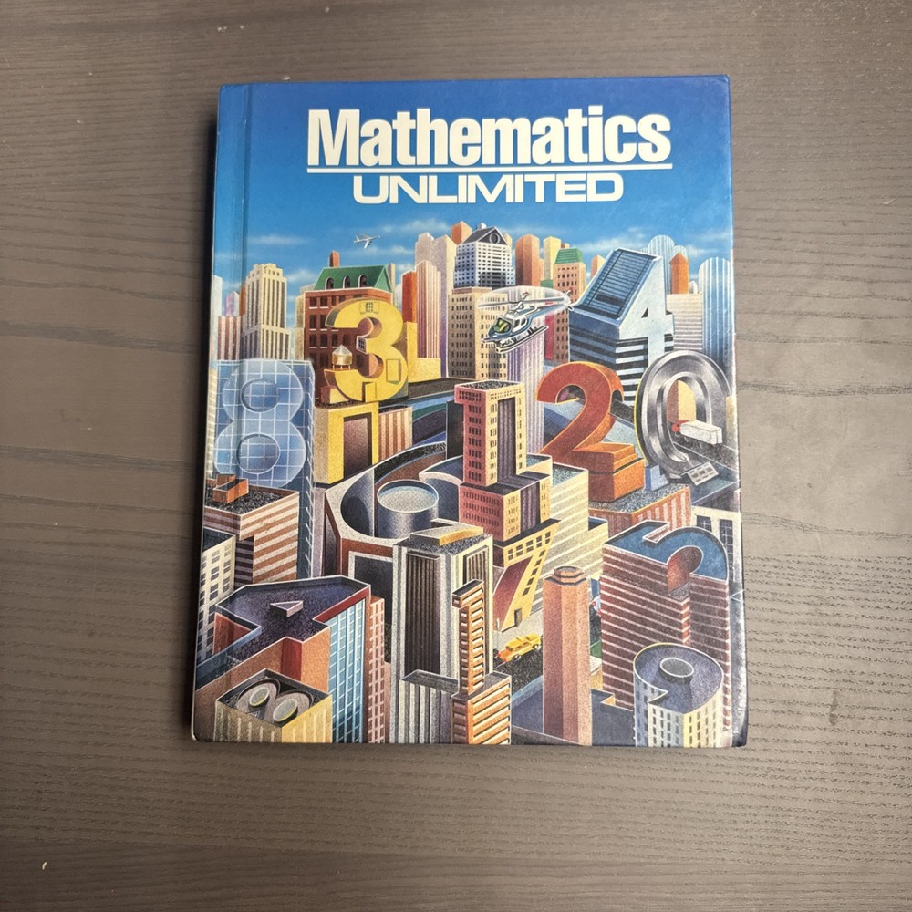 1987 Mathematics: Unlimited Hardcover Textbook HOLT RINEHART Book
