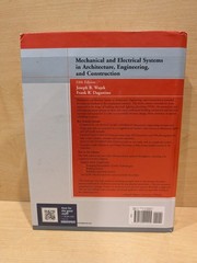 Mechanical & Electrical Systems (Fifth Edition) By Wujek & Dagostino Pearson