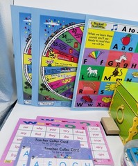 Sing Spell Read & Write, Games, Mats, Cards, Chest & Rare Vinyl Cars, Very Good