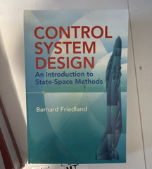 Control System Design by Bernard Friedland, Paperback, Control Systems Textbook