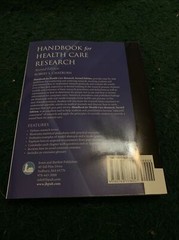 Handbook for Health Care Research by Robert L. Chatburn (2009, Trade Paperback,