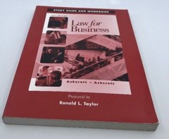 Law For Business Study Guide and Workbook Ashcroft Taylor SHIPS WITHIN 24HRS