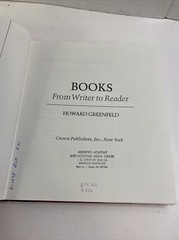 Books : From Writer to Reader – Howard Greenfeld (Dust Jacket, Hardcover, 1976)