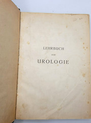 Antique German Urology Book 1923 – Lehrbuch Der Urologie – Dr. Leopold Casper