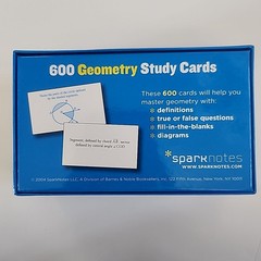 Sparknotes Study Cards Ser.: Geometry SparkNotes Study Cards by SparkNotes…