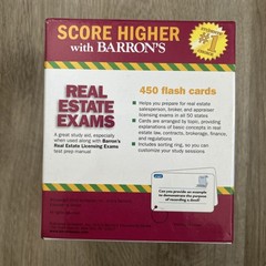 Real Estate Exam Flash Cards Barron’s Test Prep Second Edition Complete in Box