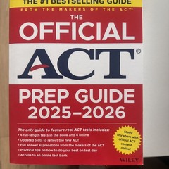 Official ACT Prep Guide 2025–2026 Book + Online Course – Brand New