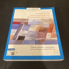 Mindtap Course List Ser.: Essentials of Statistics for the Behavioral…