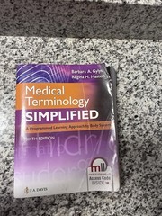 Medical Terminology Simplified 6th Gylys Masters F.A. Davis Paperback Access Co…