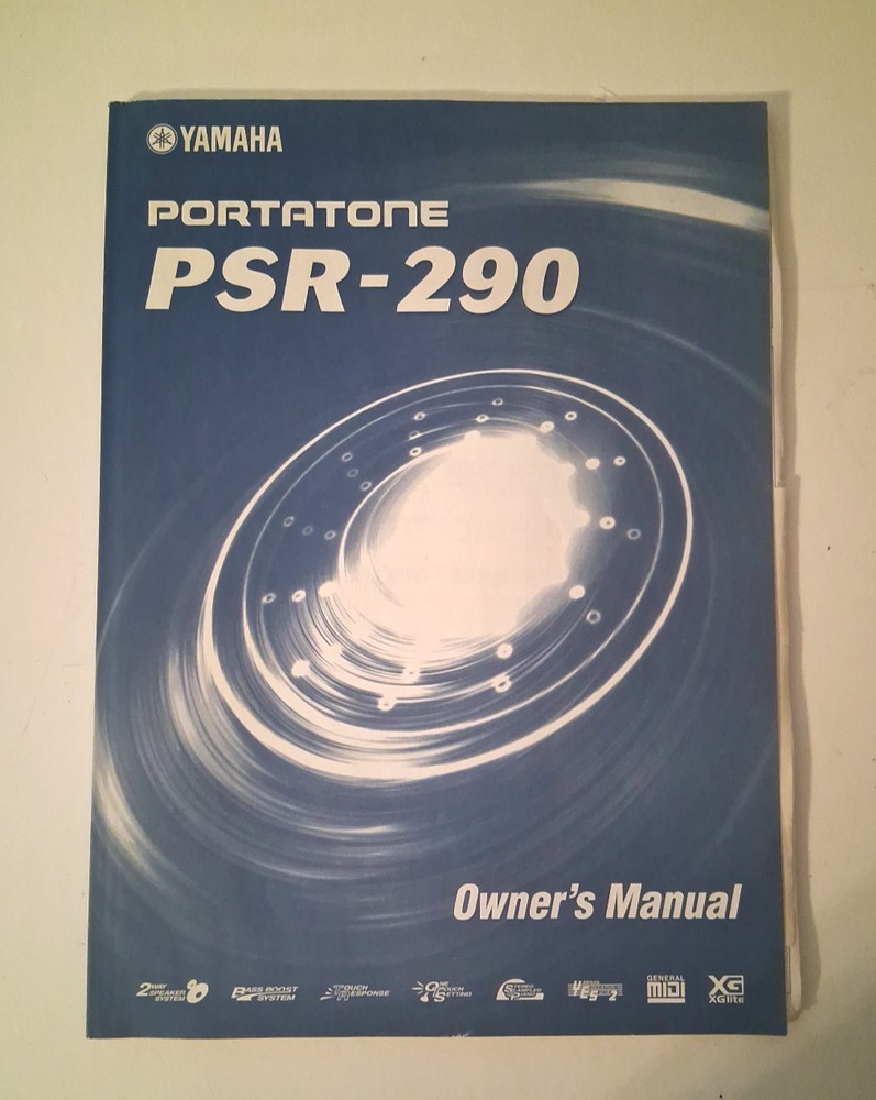Yamaha PSR-290 Instruction Manual for portable keyboard