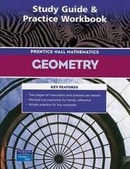 PRENTICE HALL MATH GEOMETRY STUDY GUIDE AND PRACTICE WORKBOOK 2004C – GOOD