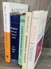 Vintage Mathematics Collection 5 Books – Calculus Of Variations Puzzles History