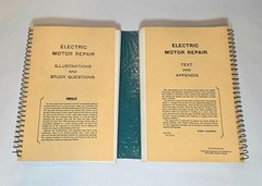 Electric Motor Repair Robert Rosenberg 1960 Double Book Set Fine Mint Condition