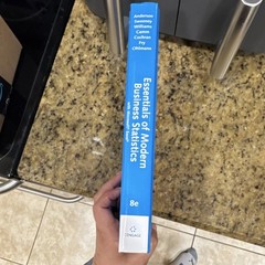 Essentials of Modern Business Statistics Excel 8th Ed Hardcover Anderson Cengage