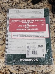 Investigative Report Writing for Law Enforcemnt Personnel NEW SEALED