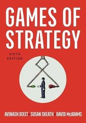 Games of Strategy – Paperback, by Dixit Avinash; Skeath Susan; Mcadams – New s