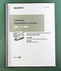 Sony DCR-TRV260/TRV/265 Instruction Manual: 100 Pages & Protective Covers!