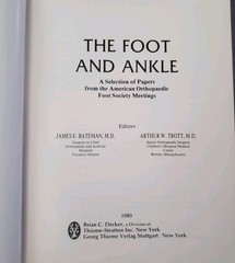 Foot and Ankle By Bateman & Trott (1980, Hardcover)