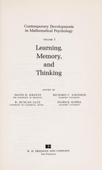 Contemporary Developments in Mathematical Psychology : Measuremen