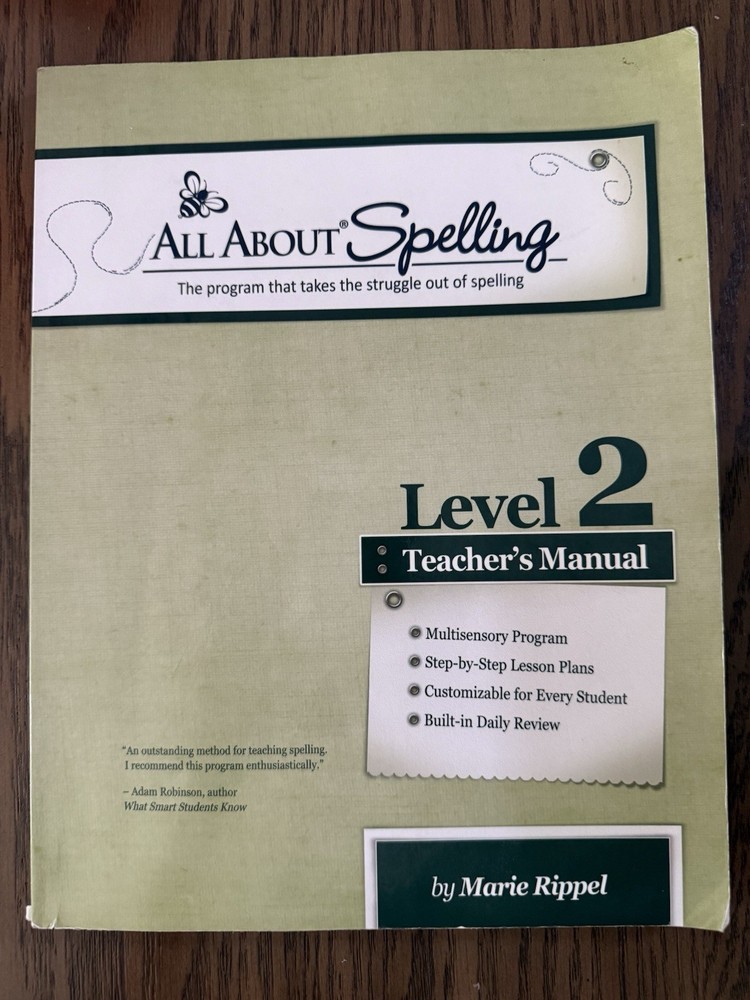 All About Spelling Level 2 Home Schooling Curriculum Black And White Edition
