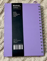 Mindfulness Journal Purple – Hardcover, Spiral Bound, 2 Sticker Sheets, 272 Page
