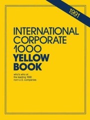 International Corporate 1000 Yellow Book 1991, Paperback, Brand New, Free shi…