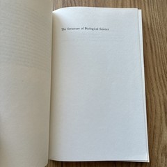 1985 1st Edition Book The Structure of Biological Science Rosenberg Paperback