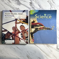 Grade 2 Florida Science & Social Studies Books Bundle McGraw Hill TCI